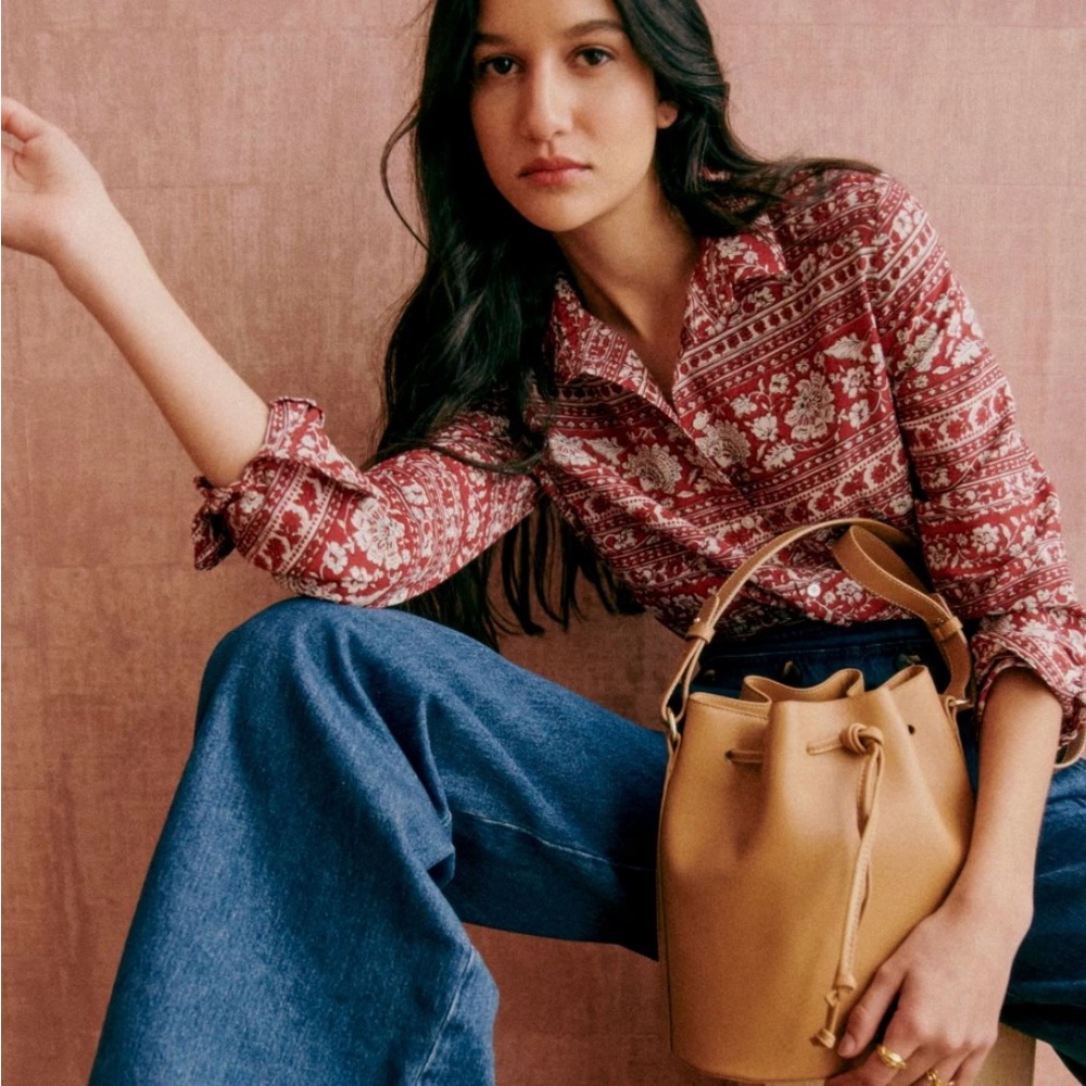 Sézane Pierro blouse — Sara Red - Picture 2 of 8